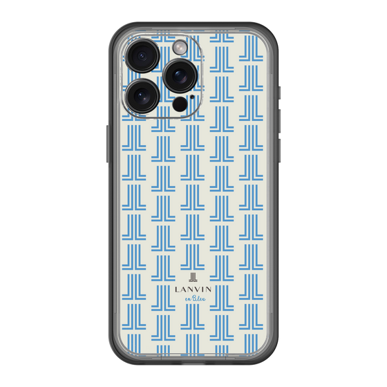 スリムプロテクションプレミアムケース［ LANVIN en Bleu Monogram Blue - ランバン ブルーモノグラム ］