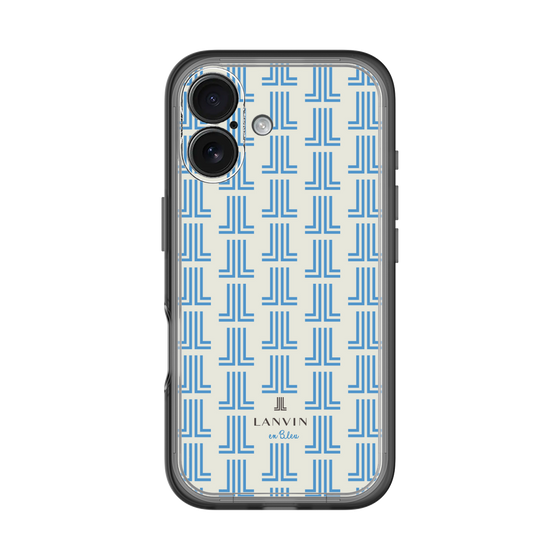 スリムプロテクションプレミアムケース［ LANVIN en Bleu Monogram Blue - ランバン ブルーモノグラム ］