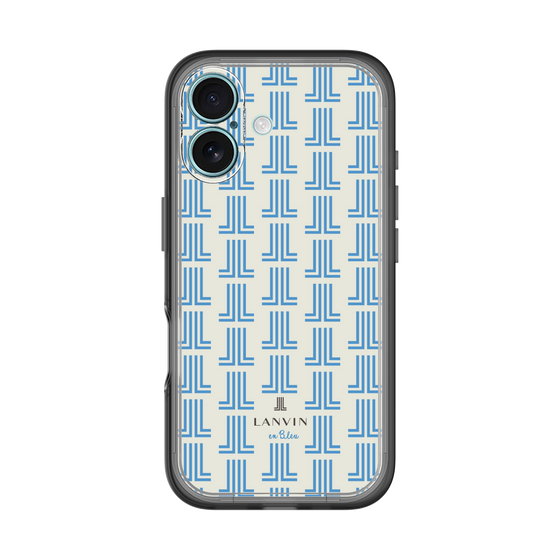 スリムプロテクションプレミアムケース［ LANVIN en Bleu Monogram Blue - ランバン ブルーモノグラム ］