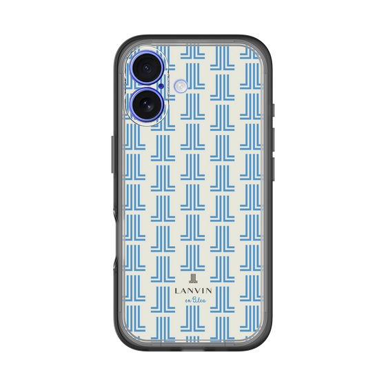 スリムプロテクションプレミアムケース［ LANVIN en Bleu Monogram Blue - ランバン ブルーモノグラム ］