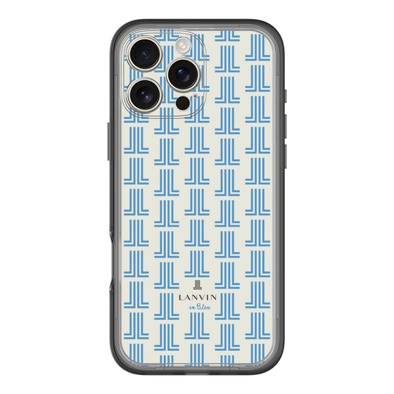 スリムプロテクションプレミアムケース［ LANVIN en Bleu Monogram Blue - ランバン ブルーモノグラム ］