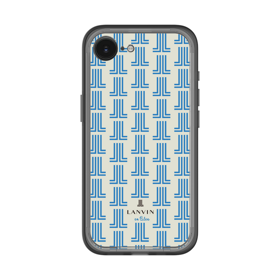 スリムプロテクションプレミアムケース［ LANVIN en Bleu Monogram Blue - ランバン ブルーモノグラム ］