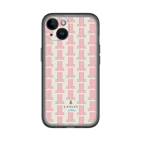 スリムプロテクションプレミアムケース［ LANVIN en Bleu Monogram Red - ランバン レッドモノグラム ］