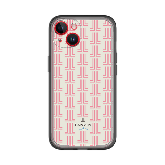 スリムプロテクションプレミアムケース［ LANVIN en Bleu Monogram Red - ランバン レッドモノグラム ］