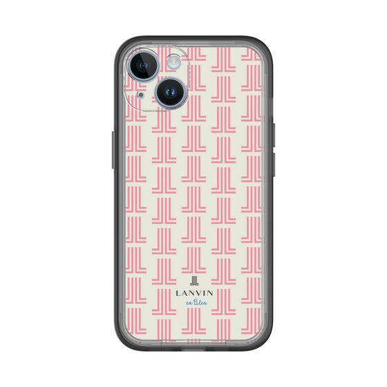 スリムプロテクションプレミアムケース［ LANVIN en Bleu Monogram Red - ランバン レッドモノグラム ］