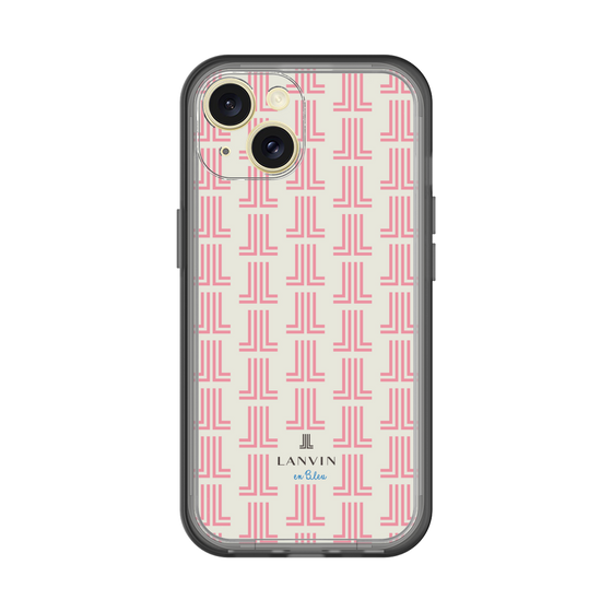 スリムプロテクションプレミアムケース［ LANVIN en Bleu Monogram Red - ランバン レッドモノグラム ］