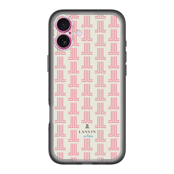 スリムプロテクションプレミアムケース［ LANVIN en Bleu Monogram Red - ランバン レッドモノグラム ］