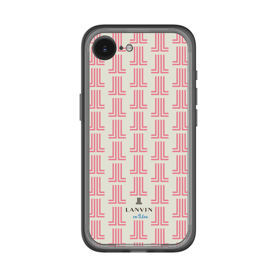 スリムプロテクションプレミアムケース［ LANVIN en Bleu Monogram Red - ランバン レッドモノグラム ］