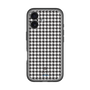 スリムプロテクションプレミアムケース［ Houndstooth Pattern Black with LANVIN en Bleu logo- ランバン 千鳥格子柄 ブラック ］