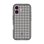 スリムプロテクションプレミアムケース［ Houndstooth Pattern Black with LANVIN en Bleu logo- ランバン 千鳥格子柄 ブラック ］