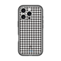 スリムプロテクションプレミアムケース［ Houndstooth Pattern Black with LANVIN en Bleu logo- ランバン 千鳥格子柄 ブラック ］