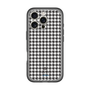 スリムプロテクションプレミアムケース［ Houndstooth Pattern Black with LANVIN en Bleu logo- ランバン 千鳥格子柄 ブラック ］