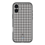 スリムプロテクションプレミアムケース［ Houndstooth Pattern Black with LANVIN en Bleu logo- ランバン 千鳥格子柄 ブラック ］