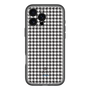 スリムプロテクションプレミアムケース［ Houndstooth Pattern Black with LANVIN en Bleu logo- ランバン 千鳥格子柄 ブラック ］