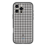 スリムプロテクションプレミアムケース［ Houndstooth Pattern Black with LANVIN en Bleu logo- ランバン 千鳥格子柄 ブラック ］