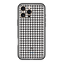 スリムプロテクションプレミアムケース［ Houndstooth Pattern Black with LANVIN en Bleu logo- ランバン 千鳥格子柄 ブラック ］