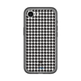 スリムプロテクションプレミアムケース［ Houndstooth Pattern Black with LANVIN en Bleu logo- ランバン 千鳥格子柄 ブラック ］