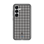 スリムプロテクションプレミアムケース［ Houndstooth Pattern Black with LANVIN en Bleu logo- ランバン 千鳥格子柄 ブラック ］
