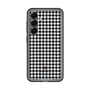 スリムプロテクションプレミアムケース［ Houndstooth Pattern Black with LANVIN en Bleu logo- ランバン 千鳥格子柄 ブラック ］