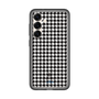 スリムプロテクションプレミアムケース［ Houndstooth Pattern Black with LANVIN en Bleu logo- ランバン 千鳥格子柄 ブラック ］