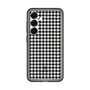 スリムプロテクションプレミアムケース［ Houndstooth Pattern Black with LANVIN en Bleu logo- ランバン 千鳥格子柄 ブラック ］