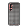 スリムプロテクションプレミアムケース［ Houndstooth Pattern Black with LANVIN en Bleu logo- ランバン 千鳥格子柄 ブラック ］