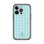 スリムプロテクションプレミアムケース［ Houndstooth Pattern Blue with LANVIN en Bleu logo- ランバン 千鳥格子柄 ブルー ］