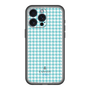 スリムプロテクションプレミアムケース［ Houndstooth Pattern Blue with LANVIN en Bleu logo- ランバン 千鳥格子柄 ブルー ］