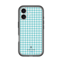 スリムプロテクションプレミアムケース［ Houndstooth Pattern Blue with LANVIN en Bleu logo- ランバン 千鳥格子柄 ブルー ］