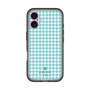スリムプロテクションプレミアムケース［ Houndstooth Pattern Blue with LANVIN en Bleu logo- ランバン 千鳥格子柄 ブルー ］