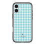 スリムプロテクションプレミアムケース［ Houndstooth Pattern Blue with LANVIN en Bleu logo- ランバン 千鳥格子柄 ブルー ］