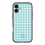 スリムプロテクションプレミアムケース［ Houndstooth Pattern Blue with LANVIN en Bleu logo- ランバン 千鳥格子柄 ブルー ］