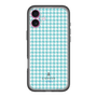 スリムプロテクションプレミアムケース［ Houndstooth Pattern Blue with LANVIN en Bleu logo- ランバン 千鳥格子柄 ブルー ］