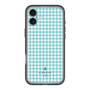スリムプロテクションプレミアムケース［ Houndstooth Pattern Blue with LANVIN en Bleu logo- ランバン 千鳥格子柄 ブルー ］