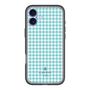 スリムプロテクションプレミアムケース［ Houndstooth Pattern Blue with LANVIN en Bleu logo- ランバン 千鳥格子柄 ブルー ］