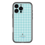 スリムプロテクションプレミアムケース［ Houndstooth Pattern Blue with LANVIN en Bleu logo- ランバン 千鳥格子柄 ブルー ］