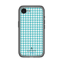 スリムプロテクションプレミアムケース［ Houndstooth Pattern Blue with LANVIN en Bleu logo- ランバン 千鳥格子柄 ブルー ］