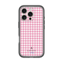 スリムプロテクションプレミアムケース［ Houndstooth Pattern Pink with LANVIN en Bleu logo- ランバン 千鳥格子柄 ピンク ］