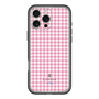 スリムプロテクションプレミアムケース［ Houndstooth Pattern Pink with LANVIN en Bleu logo- ランバン 千鳥格子柄 ピンク ］