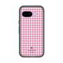 スリムプロテクションプレミアムケース［ Houndstooth Pattern Pink with LANVIN en Bleu logo- ランバン 千鳥格子柄 ピンク ］