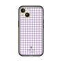スリムプロテクションプレミアムケース［ Houndstooth Pattern Purple -with LANVIN en Bleu logo ランバン 千鳥格子柄 パープル ］