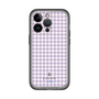 スリムプロテクションプレミアムケース［ Houndstooth Pattern Purple -with LANVIN en Bleu logo ランバン 千鳥格子柄 パープル ］