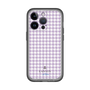 スリムプロテクションプレミアムケース［ Houndstooth Pattern Purple -with LANVIN en Bleu logo ランバン 千鳥格子柄 パープル ］