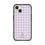スリムプロテクションプレミアムケース［ Houndstooth Pattern Purple -with LANVIN en Bleu logo ランバン 千鳥格子柄 パープル ］