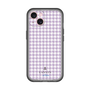 スリムプロテクションプレミアムケース［ Houndstooth Pattern Purple -with LANVIN en Bleu logo ランバン 千鳥格子柄 パープル ］