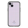 スリムプロテクションプレミアムケース［ Houndstooth Pattern Purple -with LANVIN en Bleu logo ランバン 千鳥格子柄 パープル ］