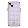 スリムプロテクションプレミアムケース［ Houndstooth Pattern Purple -with LANVIN en Bleu logo ランバン 千鳥格子柄 パープル ］