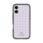 スリムプロテクションプレミアムケース［ Houndstooth Pattern Purple -with LANVIN en Bleu logo ランバン 千鳥格子柄 パープル ］