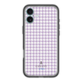 スリムプロテクションプレミアムケース［ Houndstooth Pattern Purple -with LANVIN en Bleu logo ランバン 千鳥格子柄 パープル ］