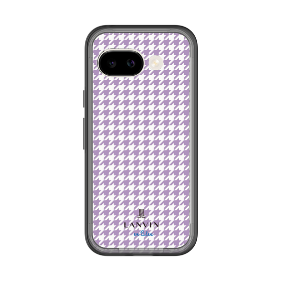 スリムプロテクションプレミアムケース［ Houndstooth Pattern Purple -with LANVIN en Bleu logo ランバン 千鳥格子柄 パープル ］
